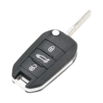 For Original Peugeot 3 button remote keys chip PCF 79411, 46 chip with HU83 blade